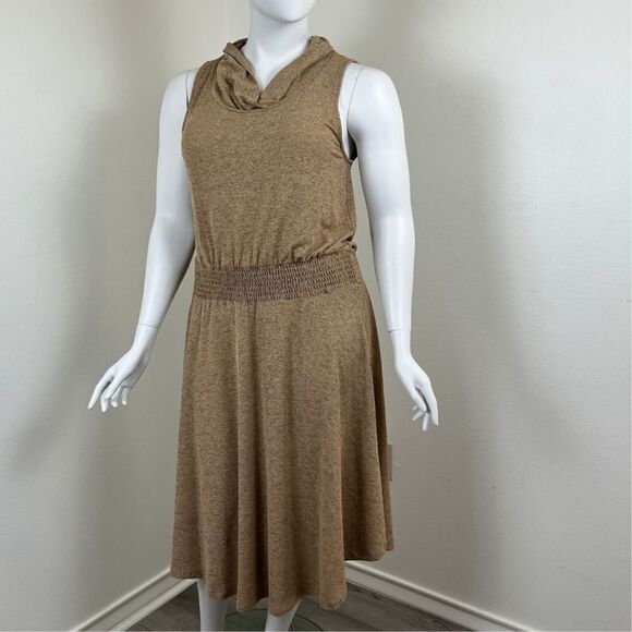 Soft Surroundings Womens Size L Tall Kerry Cowl Neck Swing Midi Pullover Dress - Picture 11 of 17